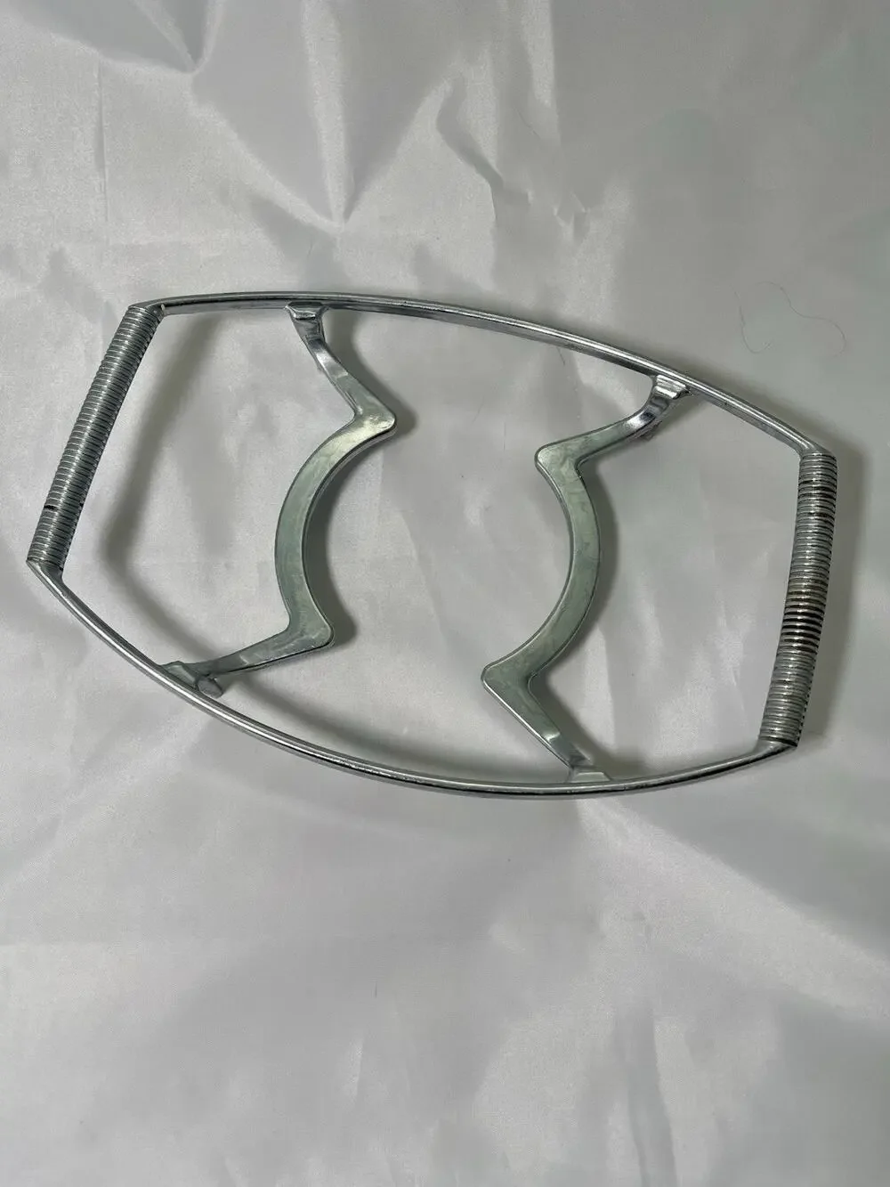 Vintage Corningware P-11-M Handled Trivet Casserole Holder Silver